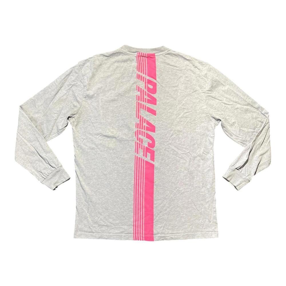 Palace Skateboards Line Stripe Longsleeve Grey T-shirt